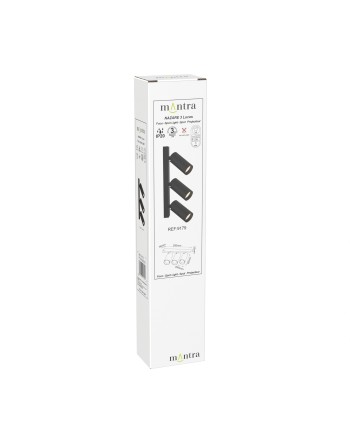 NAZARÉ * REGLETA Mini GU10 3L NEGRO